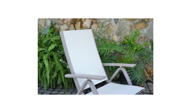 Home Collection Morella 5 Positions Folding Chair - Grey (02)