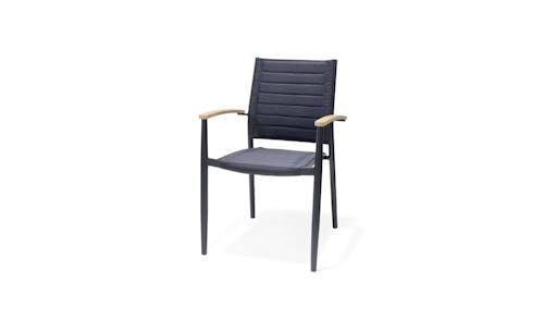 Home Collection Portals Lite Stacking Armchair - Black (Main)