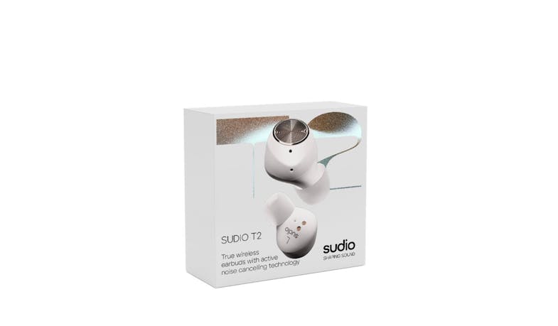 Sudio T2 Active Noise Cancellation Earbuds - White (01)