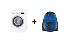 Bosch 8kg Front Load Washer WAW28440SG + Bagged Vacuum Cleaner BGN22128GB (Main)