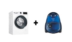 Bosch 8kg Front Load Washer WGG234E0SG + Bagged Vacuum Cleaner BGN22128GB (Main)