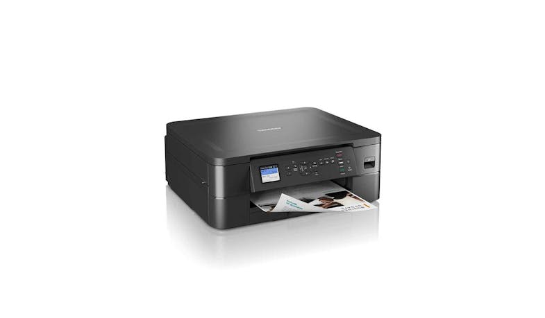 Brother All-in-One Print-Scan-Copy Wireless Printer - Black (DCP-J1050DW) - Side View