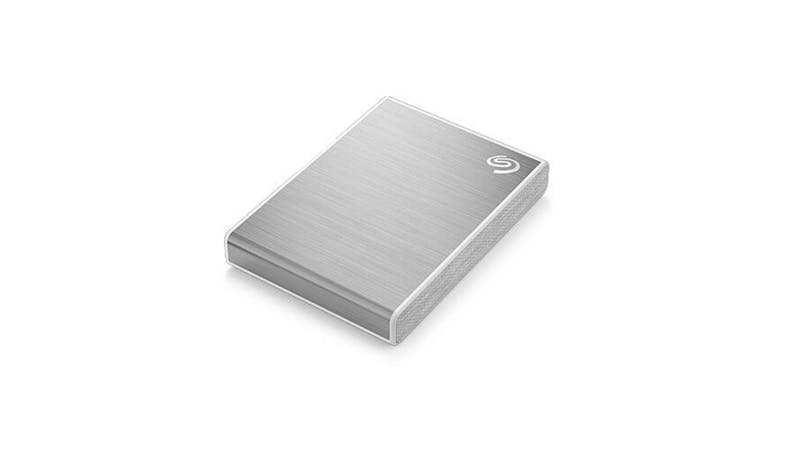 Seagate One Touch SSD 500GB External Portable Hard Drive - Silver (STKG500401) - Top View