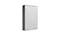 Seagate One Touch 2TB External Hard Drive with Password Protection - Silver (STKY2000401) - Side View