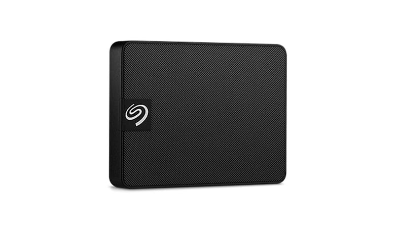Seagate 1TB Expansion External Hard Drives & SSD - Black (STLH1000400) - Side View