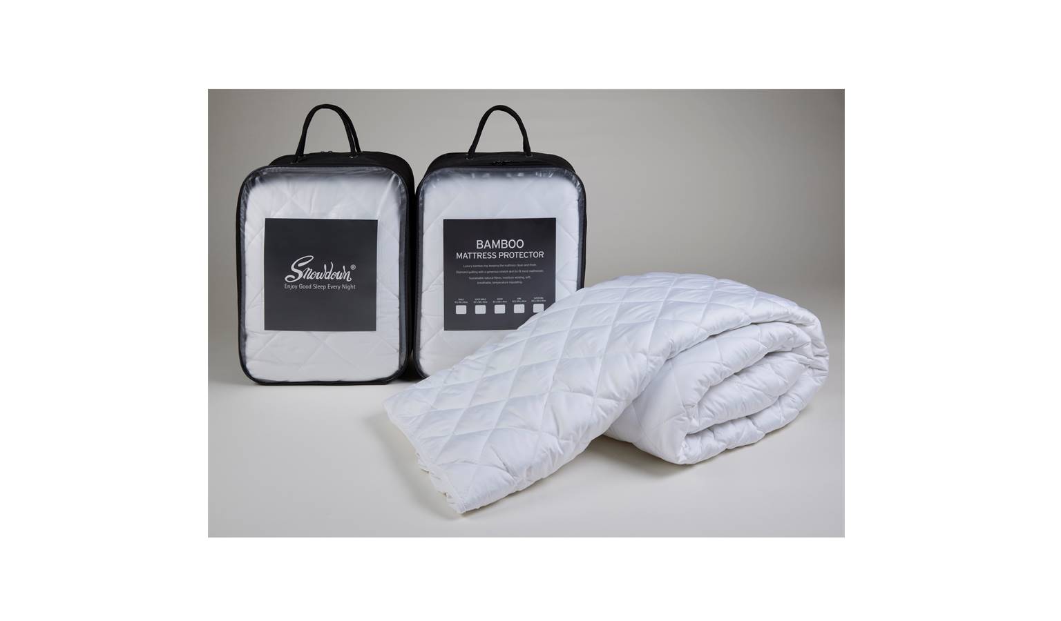 Snowdown Bamboo Mattress Pad Queen Size (Main)