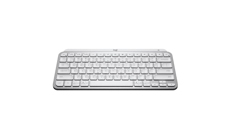 Logitech MX Keys Mini Wireless Illuminated Keyboard - Pale Gray (920-010506) - Top View