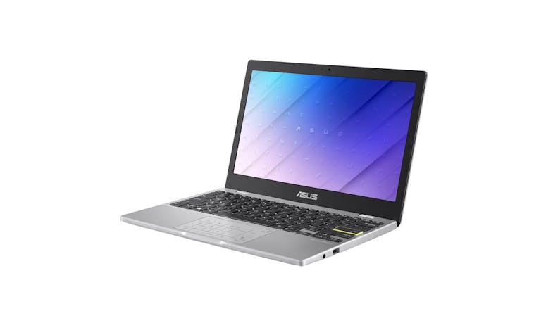 Asus E210 (N4020, 4GB/128GB, Windows 10) 11.6-inch Laptop - Dreamy White (E210MA-GJ334WS) - Side View