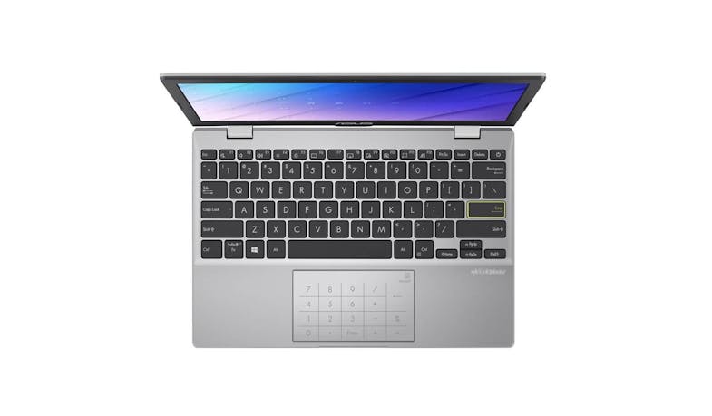 Asus E210 (N4020, 4GB/128GB, Windows 10) 11.6-inch Laptop - Dreamy White (E210MA-GJ334WS) - Top View