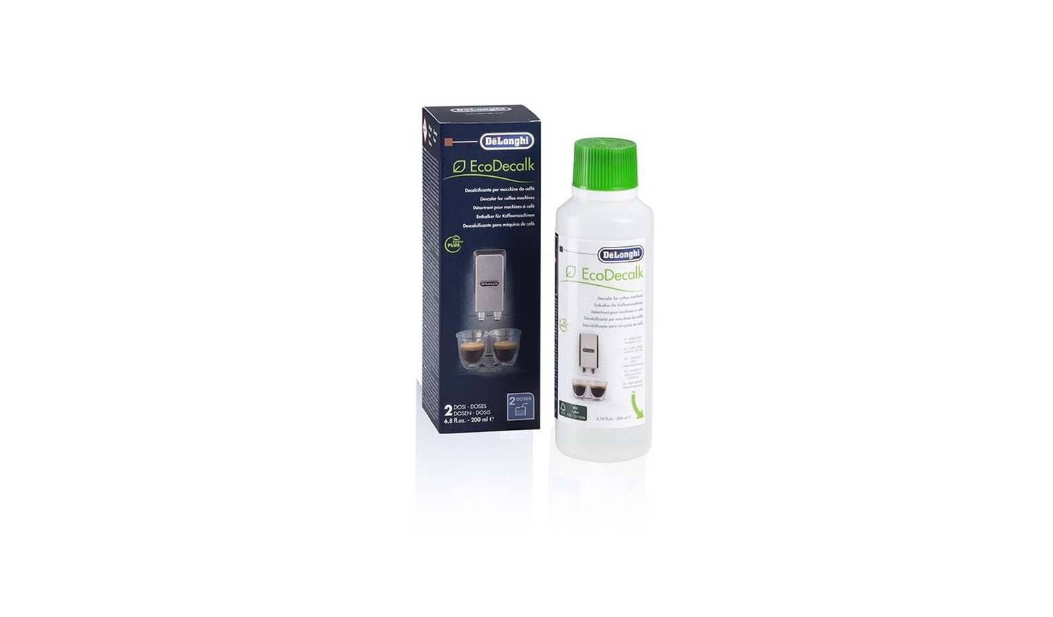 DeLonghi EcoDecalk 200ml Coffee Machine Descaler Cleaning Solutions  (DLSC202), Harvey Norman