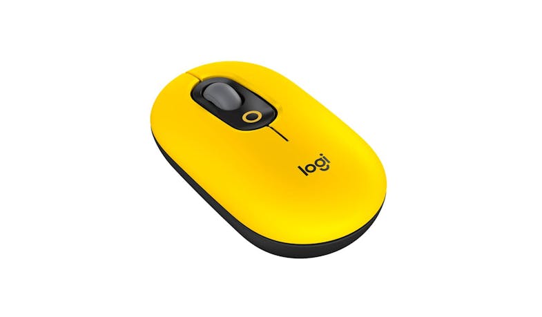 Logitech Pop Mouse Wireless Mouse with Customizable Emoji - Blast (Side View)