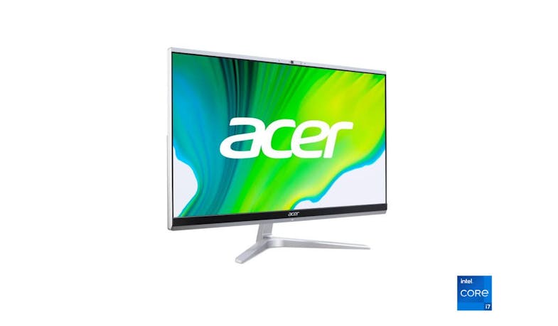 Acer Aspire C24 Series (i7, 16GB/1TB, Windows 11) 23.8-inch All-in-One PC (1651- I711161TSTW11) - Side View