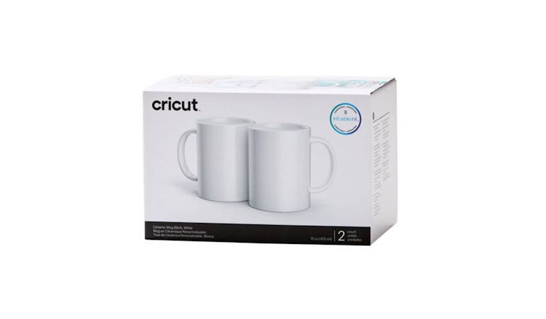 Cricut 425ml Ceramic Mug Blank (2ct) - White (2007823) - Packaged View