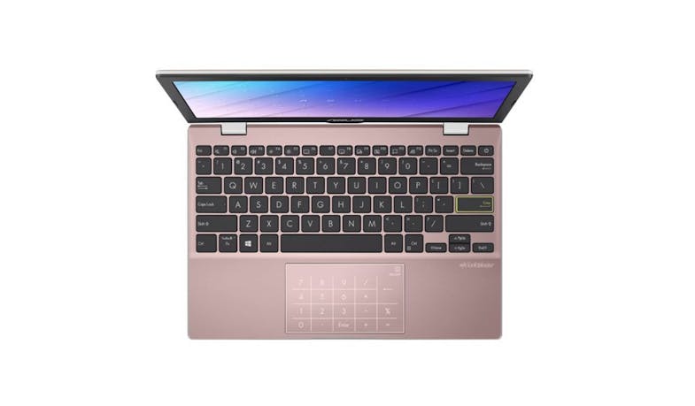 Asus E210 (N4, 4GB/128GB, Windows 11) 11.6-inch Laptop - Rose Pink (E210MA-GJ327WS) - Top View