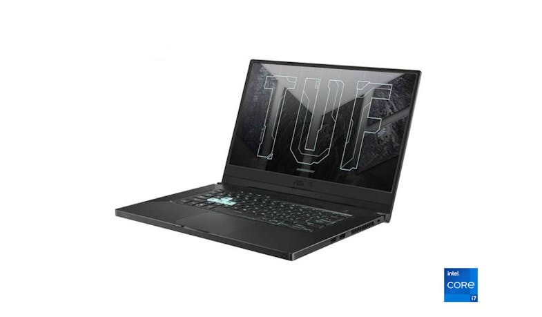 Asus TUF Dash F15 (i7, 16GB/512GB, Windows 10) 15.6-inch Gaming Laptop - Eclipse Grey (FX516PC-RTX3050) - Side View
