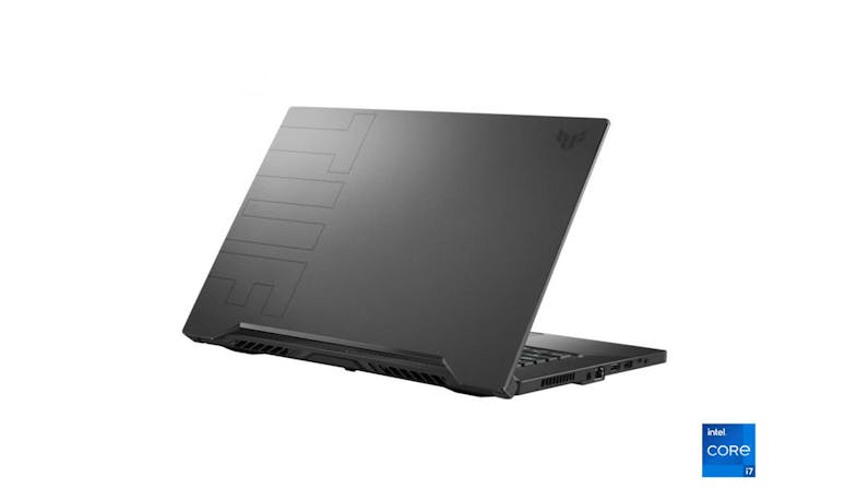 Asus TUF Dash F15 (i7, 16GB/512GB, Windows 10) 15.6-inch Gaming Laptop - Eclipse Grey (FX516PC-RTX3050) - Half Closed View