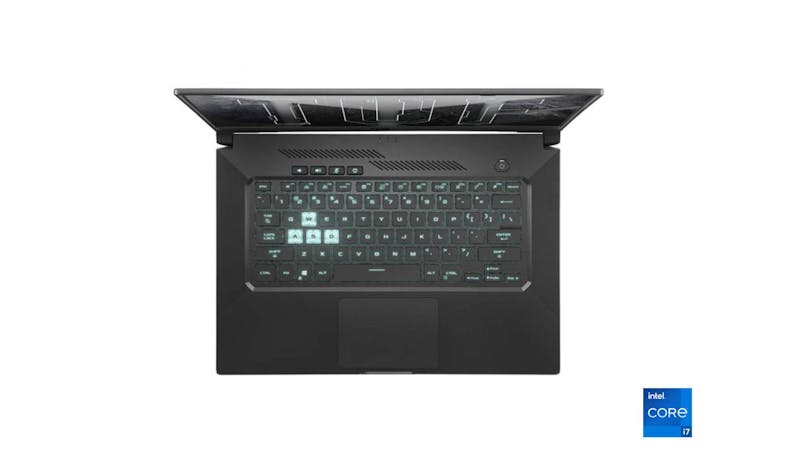 Asus TUF Dash F15 (i7, 16GB/512GB, Windows 10) 15.6-inch Gaming Laptop - Eclipse Grey (FX516PC-RTX3050) - Top View
