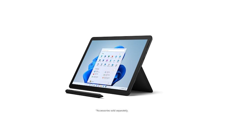Surface Tab Go 3 (8VC-00024) 10.5" i3 8GB RAM 128GB SSD Tablet - Black (Side View)