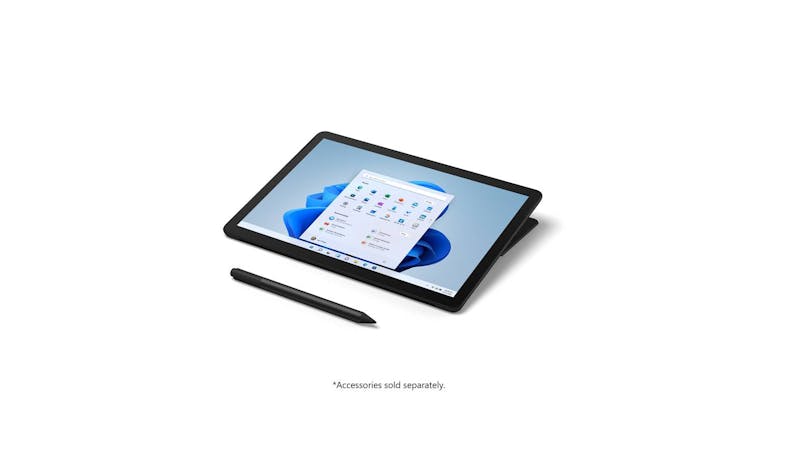 Surface Tab Go 3 (8VC-00024) 10.5" i3 8GB RAM 128GB SSD Tablet - Black (Top View)
