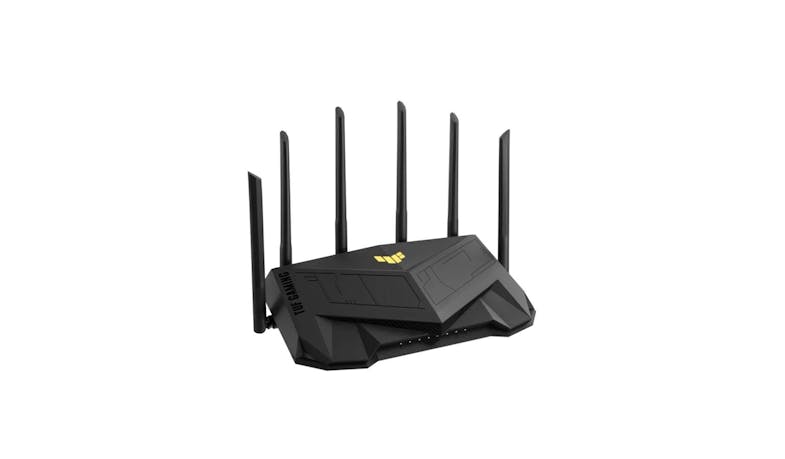 Asus TUF Gaming AX5400 Dual Band WiFi 6 Router - Black (Side View)