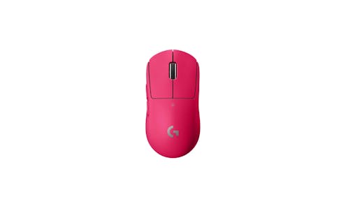 Logitech Pro X Superlight Gaming Mouse - Magenta (910-005958) - Front View