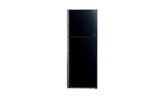 Hitachi Stylish Line 366L Glass Refrigerator - Glass Black (R-VGX450PMS9-GBK)