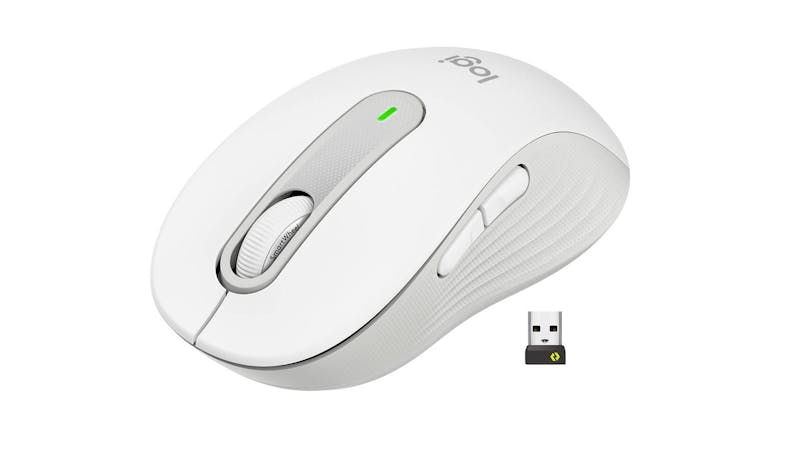 Logitech M650 L Signature Wireless Mouse - Off White (910-006249)