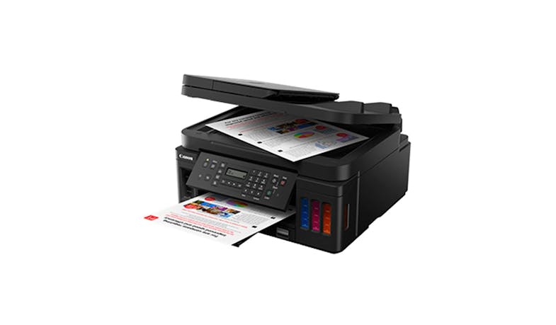 Cannon Pixma G7070 Wireless All-In-One Printer - Black (Side View)