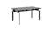 Urban Huddersfield Ceramic Top Extension Dining Table – Black (Angle View)