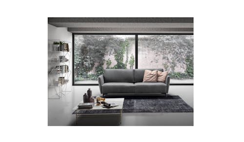Icaro Italian Made Full Leather 2.5 Seater Sofa - Main