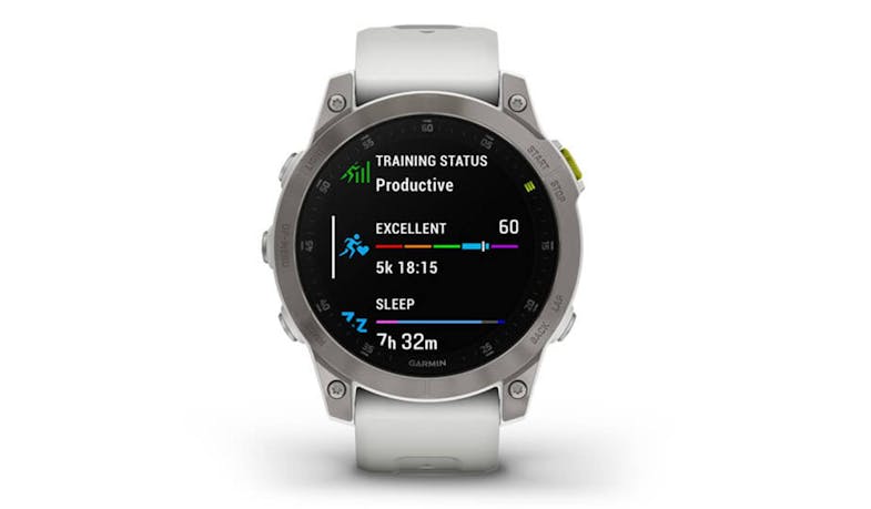 Garmin Epix 47mm Premium Outdoor Smartwatch (Sapphire - White Titanium) (IMG 2)