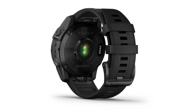 Garmin Fenix 7 Sapphire Solar 47mm Smartwatch - Black DLC Titanium with Black Band (IMG 4)