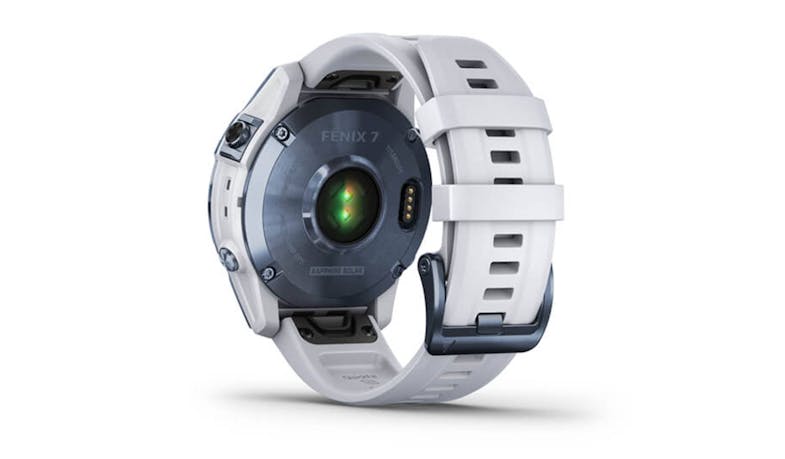 Garmin Fenix 7 Sapphire Solar 47mm Smartwatch - Mineral Blue DLC Titanium with Whitestone Band (IMG 4)