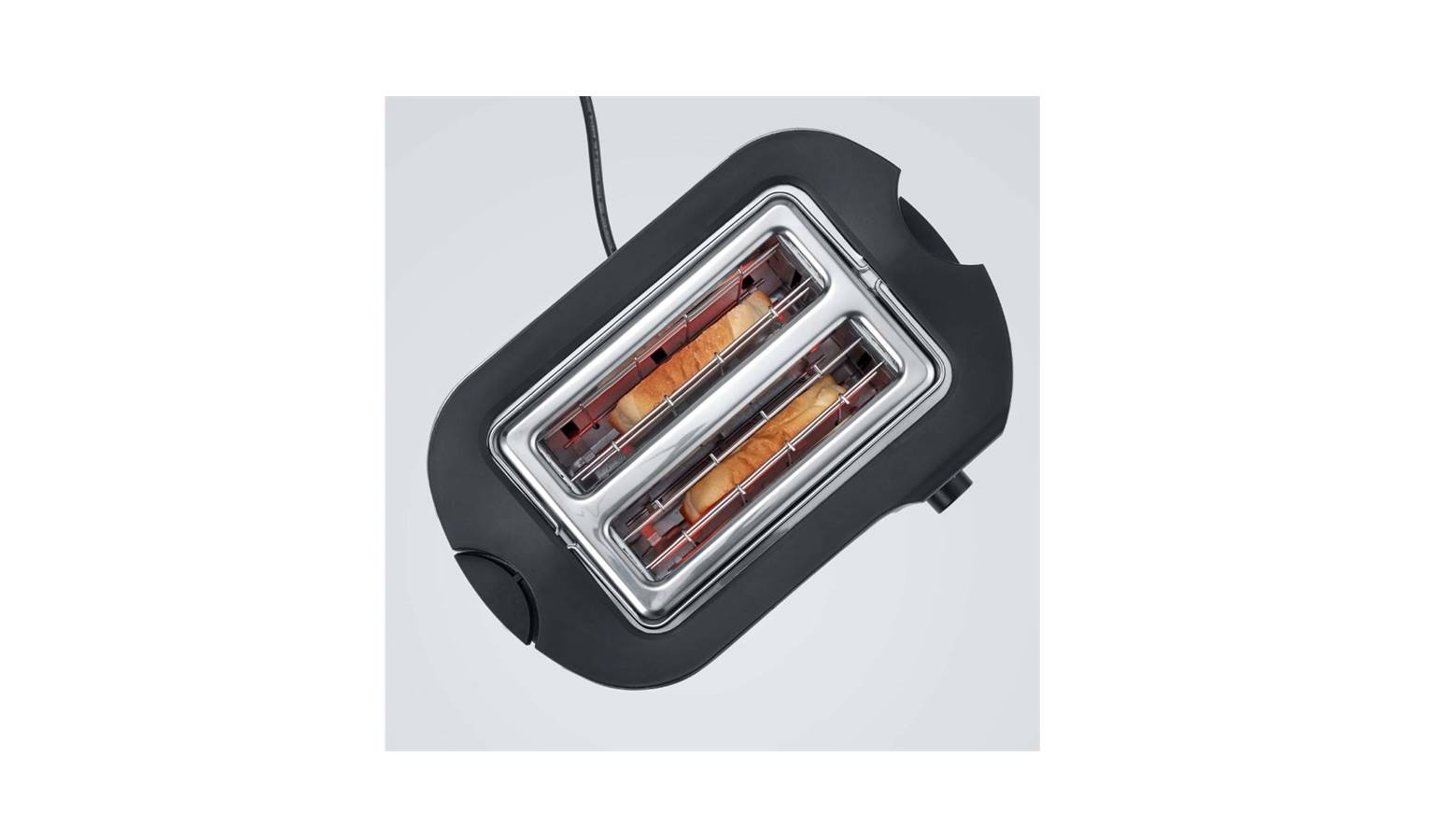 Severin AT 2217 Automatic Bread Toaster with Bun Warmer Metallic Red