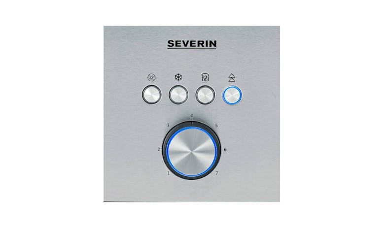 Severin AT 2510 Two Slot Toaster with Bagel Function (Angle View)