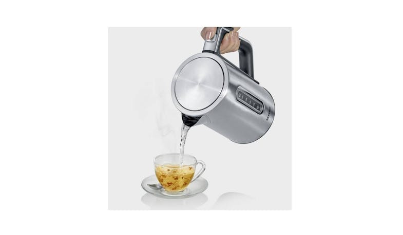 Severin WK 3418 1.7 Litre Digital Electric Kettle with Adjustable Temperature (Side View)