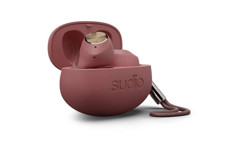 Sudio T2 True Wireless Earphones - Burgundy (IMG 1)