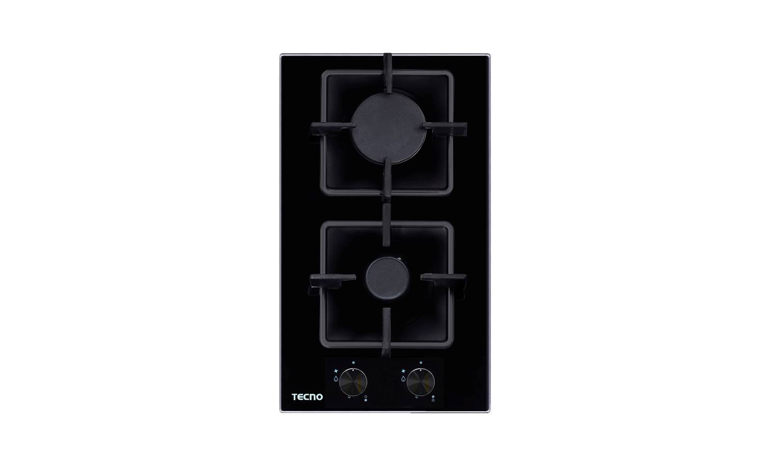 Tecno 2-Burner 30cm Tempered Glass Domino Cooker Hob (TA312TRSV)