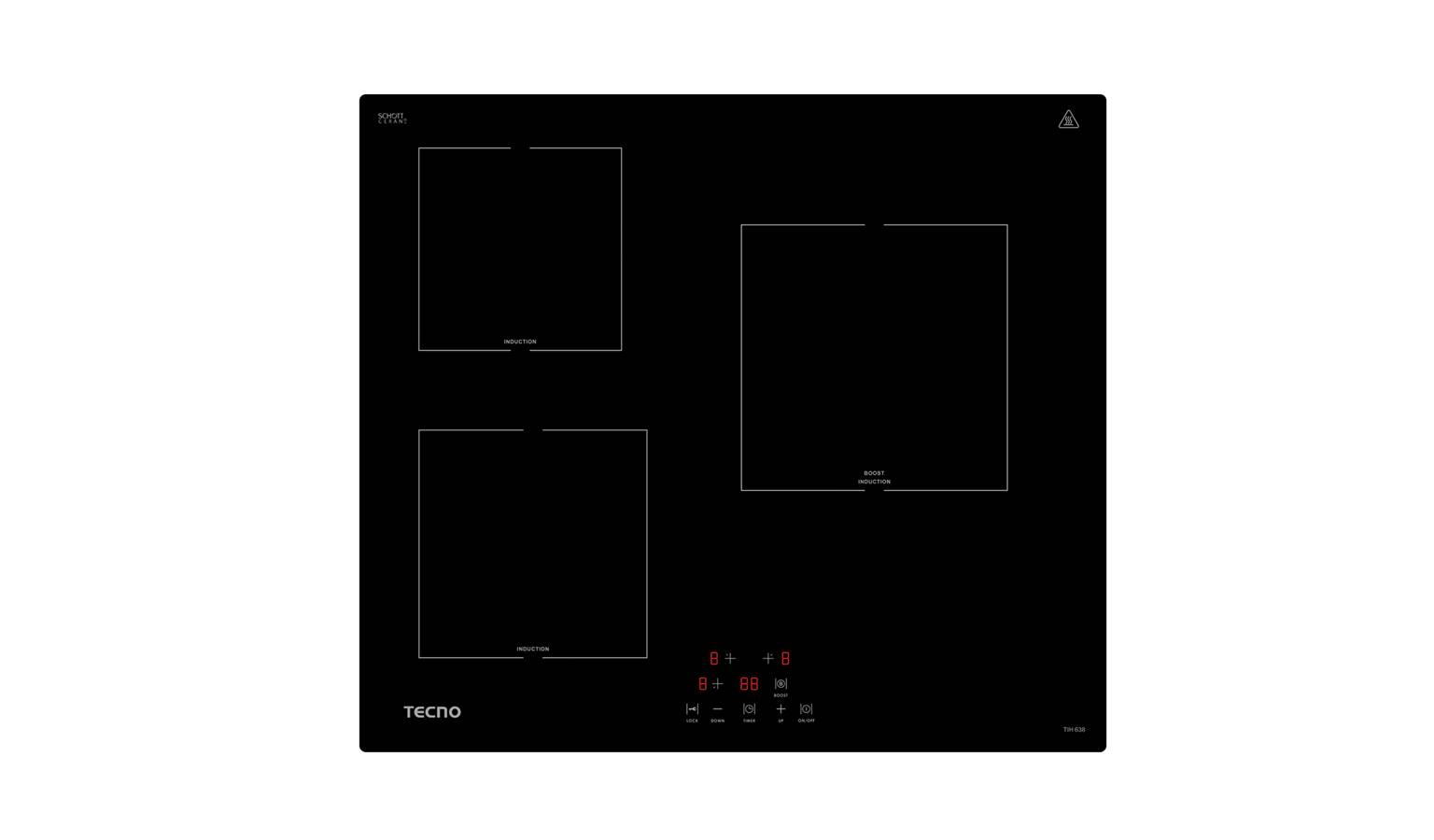 Tecno 3-Burner 60cm Induction Hob (TIH638)