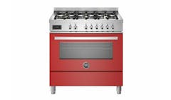 Bertazzoni Professional 90cm Freestanding Range Cooker - Red (PRO96L1EROT)