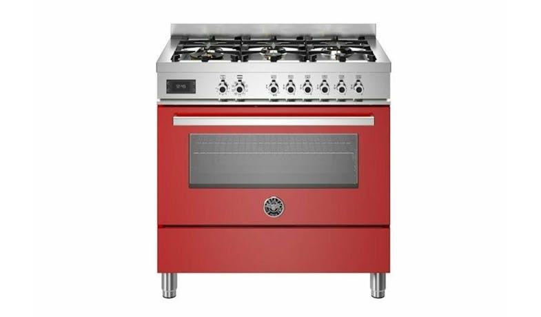 Bertazzoni Professional 90cm Freestanding Range Cooker - Red (PRO96L1EROT)