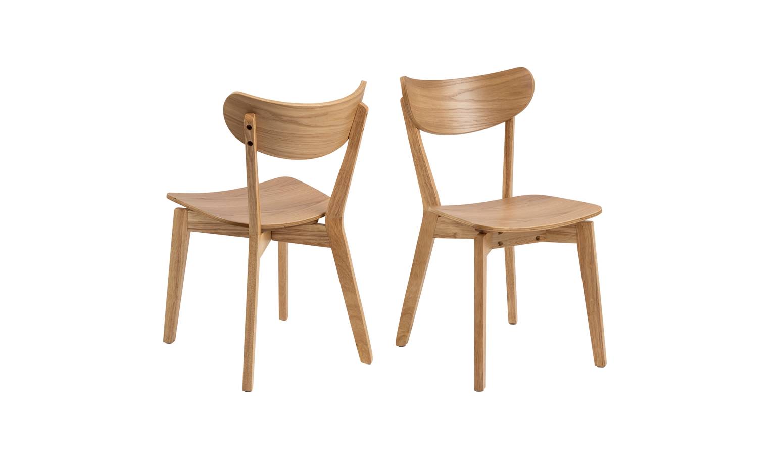 natural wood side chair