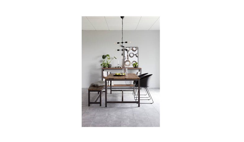 Urban Vintage Recycled ELM 180cm Dining Table - Antique (01)