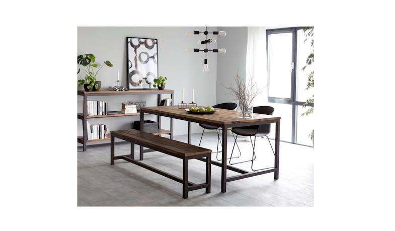 Urban Vintage Recycled ELM Dining Table 140cm (01)