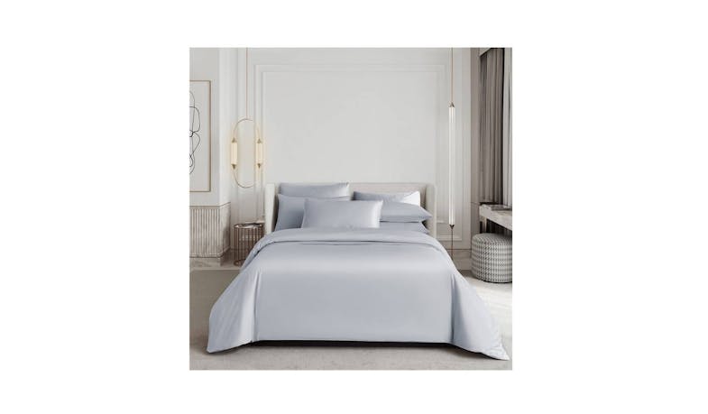 Canopy Nox Fitted Sheet Set Super Single - Pearl (Main)
