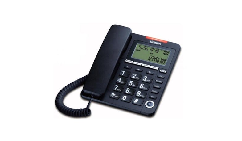 Uniden AS7408 Landline Phone - Black/White