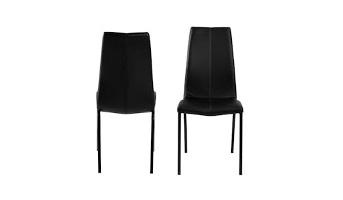 Urban Asama Pu Leather Dining Chair - Black (Main)