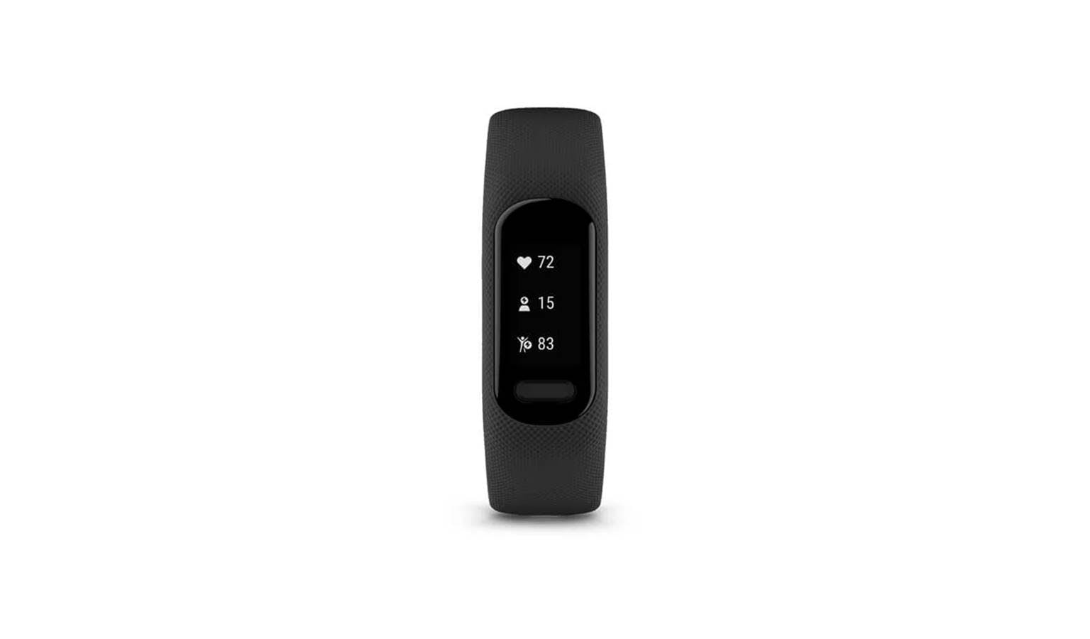 Garmin Vivosmart 5 Smart Fitness Tracker, Black Case with Black