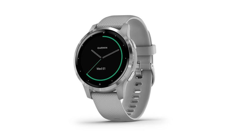 Garmin vívoactive 4S GPS Smartwatch (40mm) - Powder Gray/Silver (IMG 1)