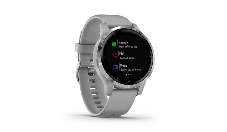 Garmin vívoactive 4S GPS Smartwatch (40mm) - Powder Gray/Silver (IMG 3)